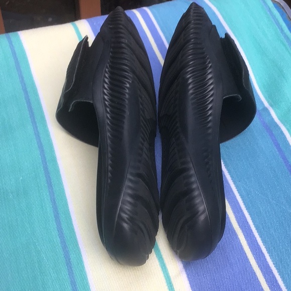 Adidas Bounce Black Slides Sz 7 - Picture 7 of 8